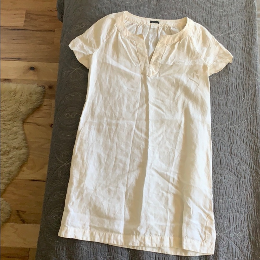 Super cute Off white Linen summer dress
